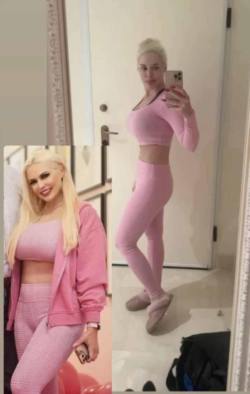 Présentation avec panneaux 'avant et après' sur le plateau