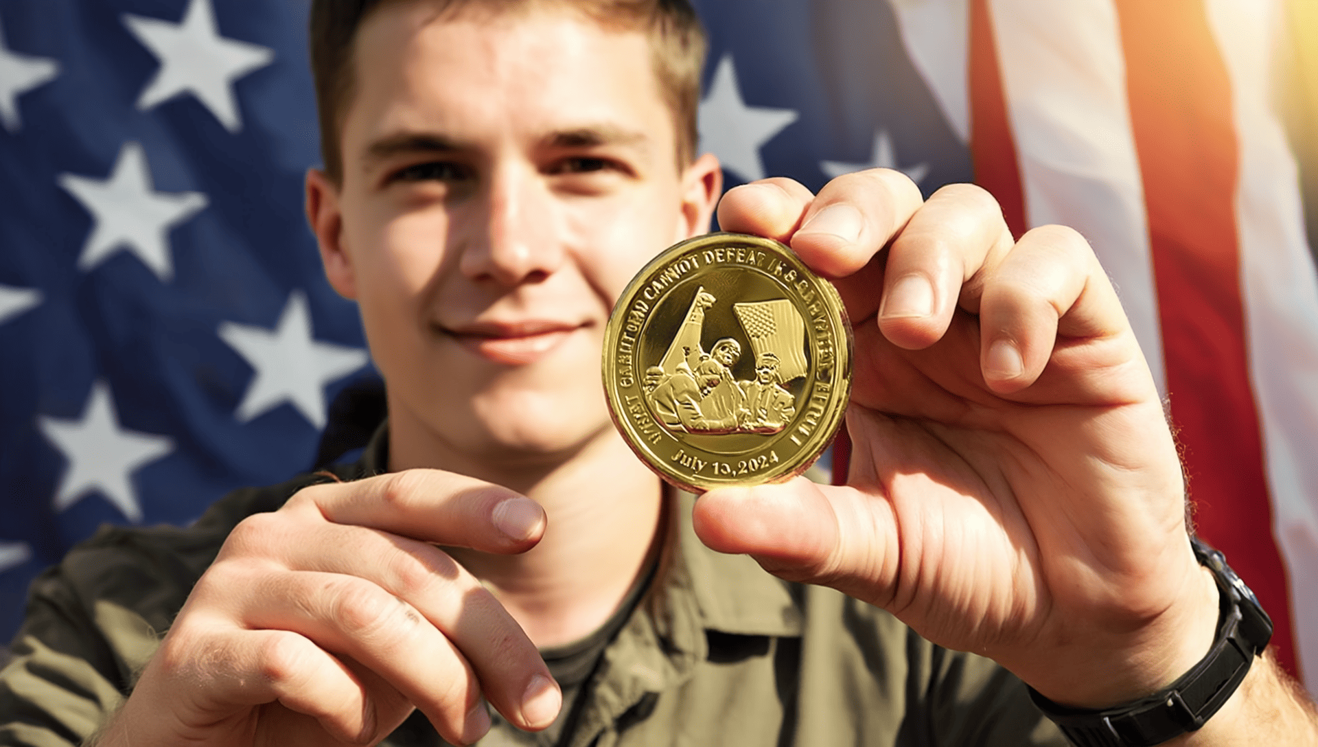 Trump Survivor Coin - Symbol of Freedom